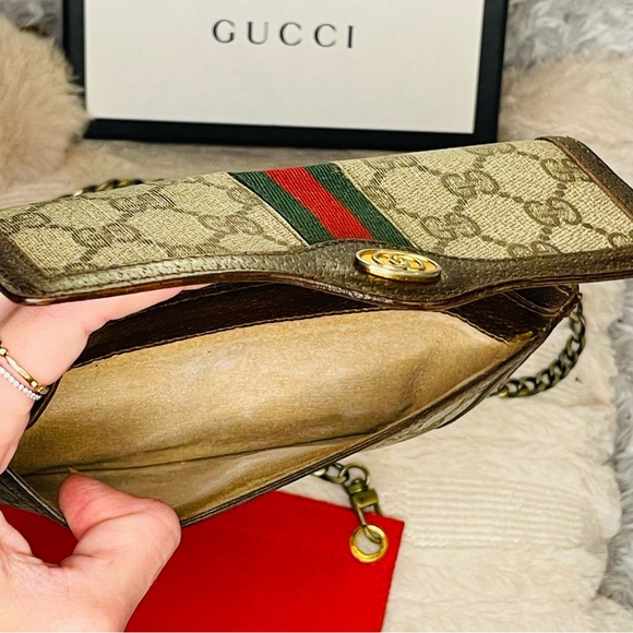 GUCCI GG Canvas Web Sherry Line - Picture 9 of 15